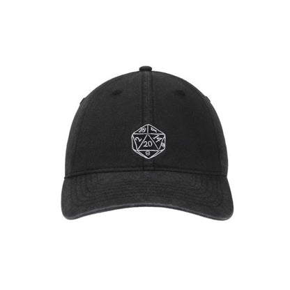 DUNGEONS AND DRAGONS -Dice Logo Black Dad Cap, S2DAD