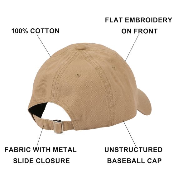 Disney - Mickey Mouse Character Art Unstructured Baseball Cap, Khaki, QNDSY