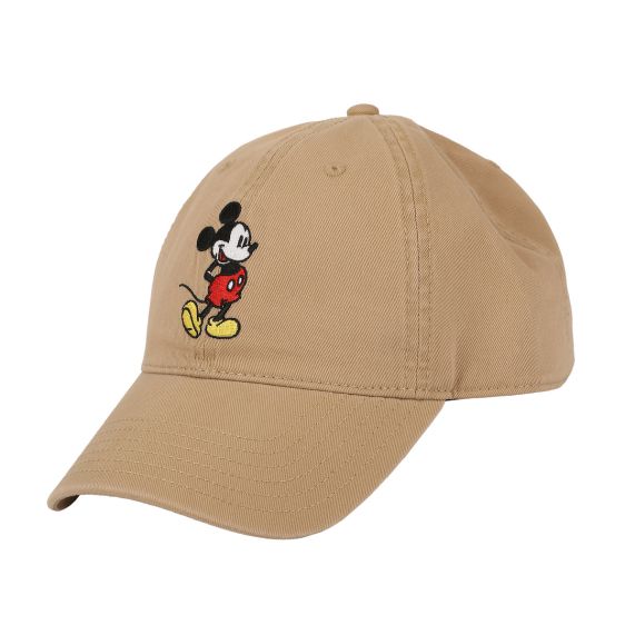 Disney - Mickey Mouse Character Art Unstructured Baseball Cap, Khaki, QNDSY