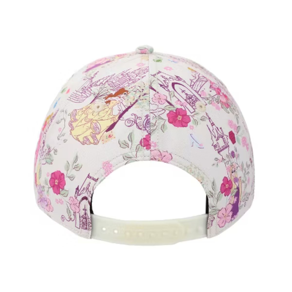 Disney Princess Characters & Palaces Women's White Cap, 7DDSY