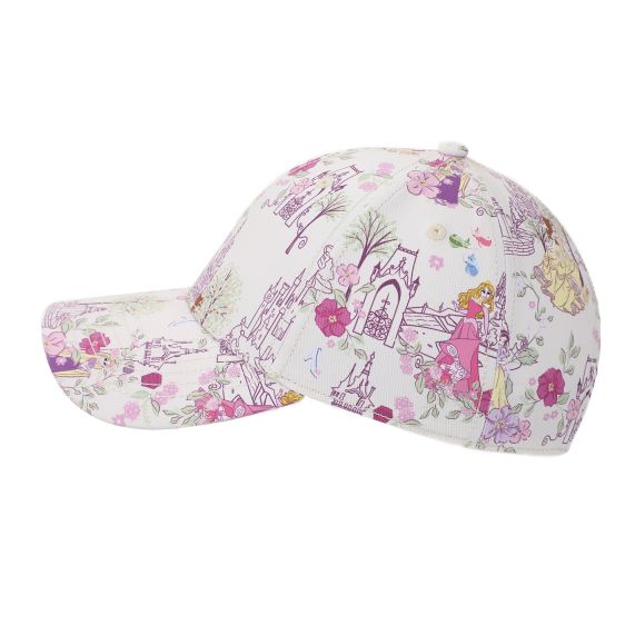Disney Princess Characters & Palaces Women's White Cap, 7DDSY