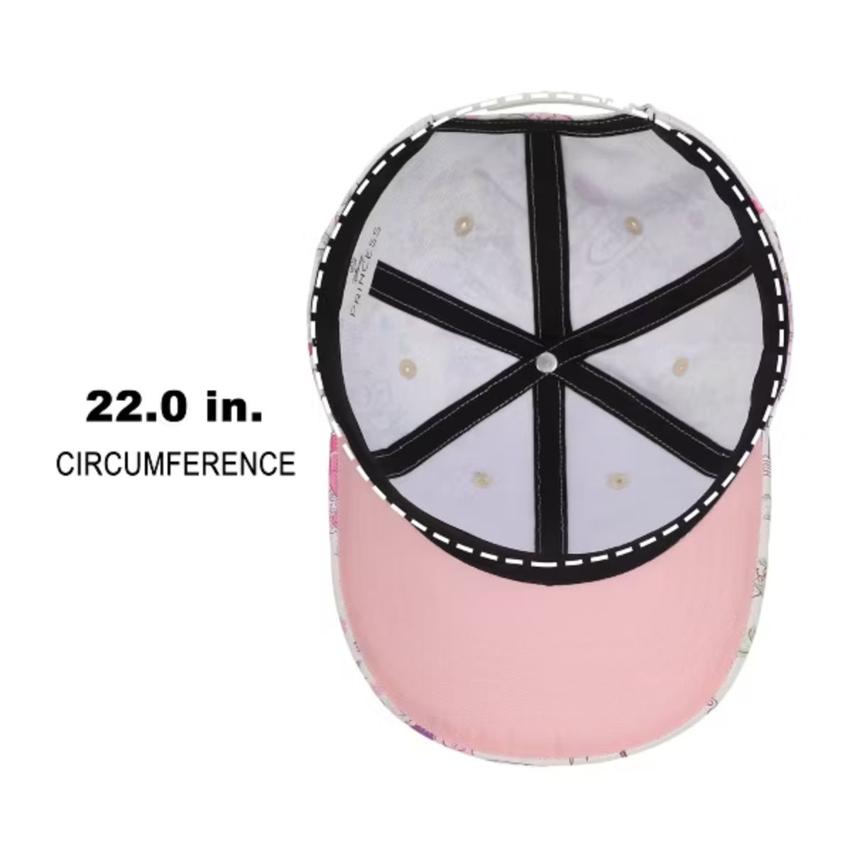Disney Princess Characters & Palaces Women's White Cap, 7DDSY