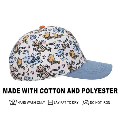 Youth - Dog Man All-Over Character Print Snapback Hat, DSDGM