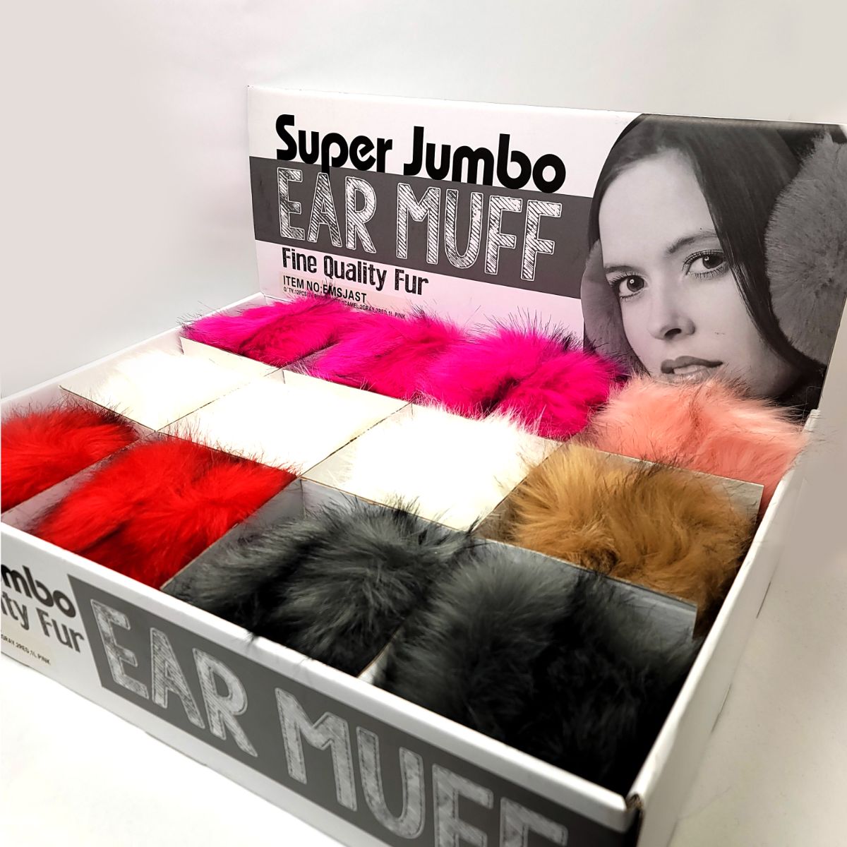 Ear Muff - Multi-Coloured, Single & Dozen Package