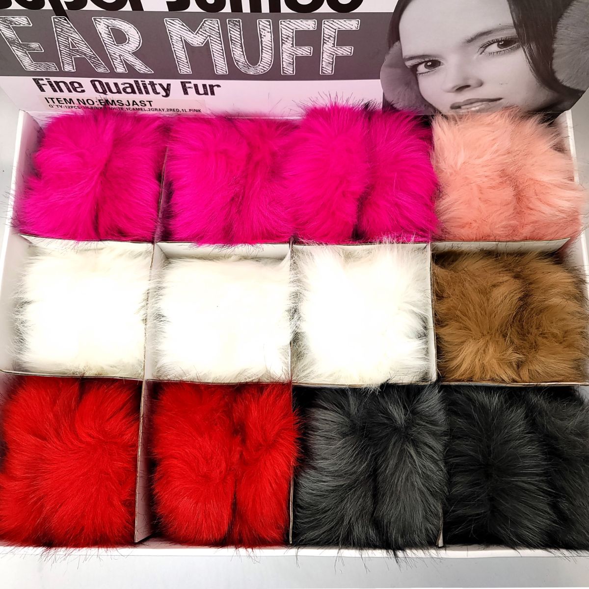 Ear Muff - Multi-Coloured, Single & Dozen Package