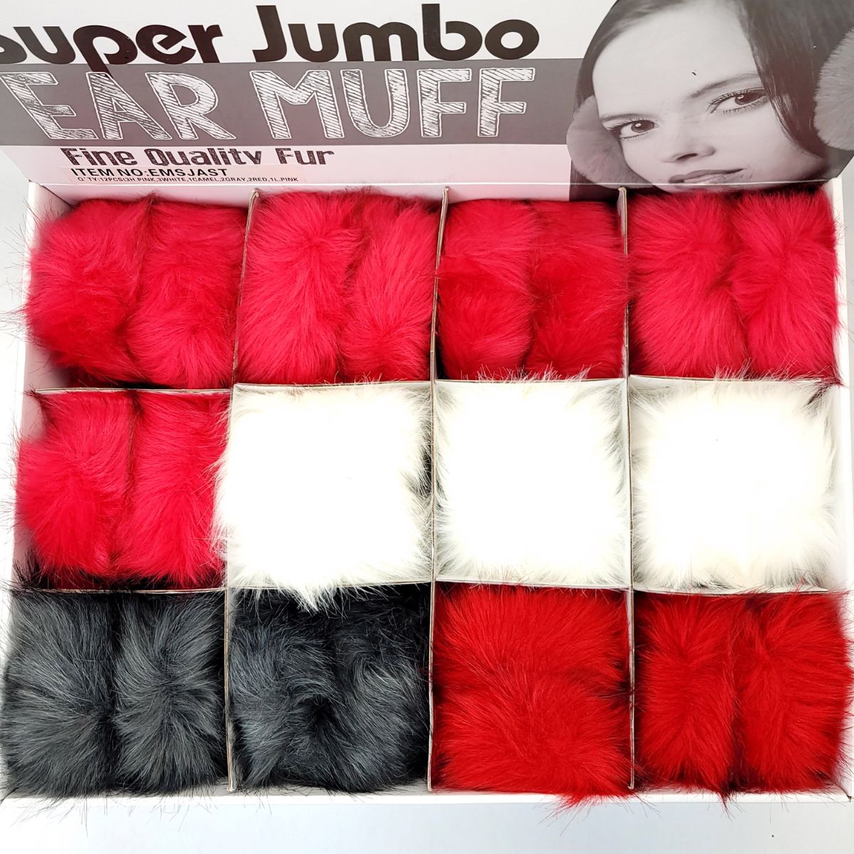 Ear Muff - Multi-Coloured, Single & Dozen Package