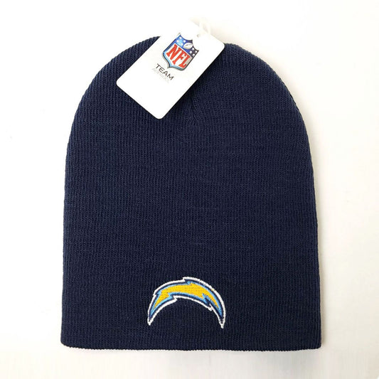 Los Angeles Chargers Knit Beanie - BS, No Cuff, Navy