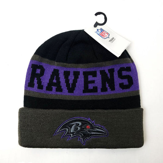 Baltimore Ravens Knit Toque - SA, Purple with Ravens Wordmark