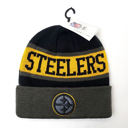 Pittsburgh Steelers Knit Toque - SA, Gold with Steelers Wordmark