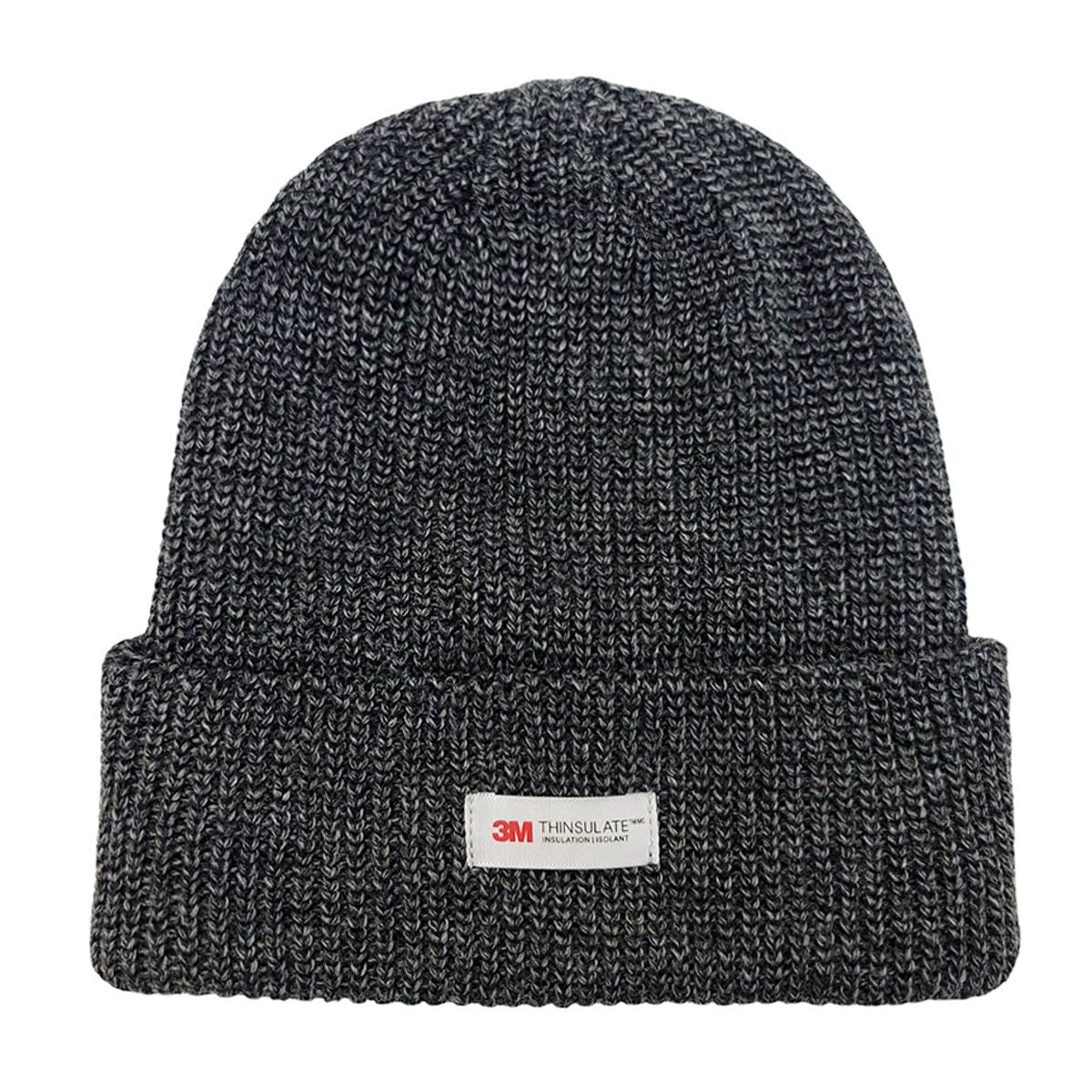 3M Thinsulate Knit Toque - Lining, Black & Grey, #189