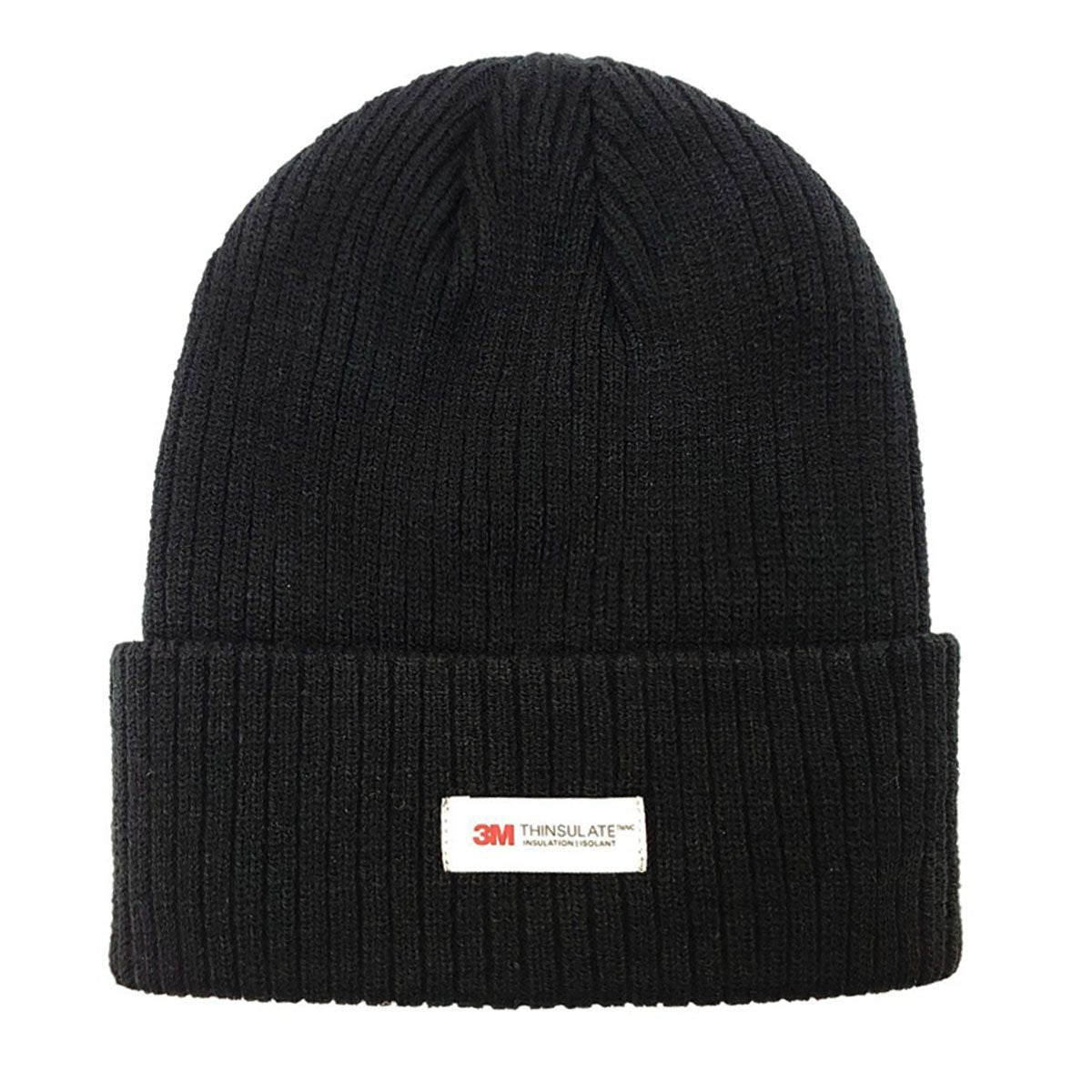 3M Thinsulate Ribbed Toque - Black, #188