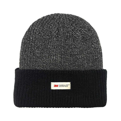 3M Thinsulate Knit Toque - Lining, Black & Grey, #189