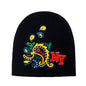 Tattoo Beanie - Multi-Coloured, No Cuff