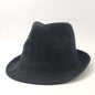 Fedora Hat - Knitted Crown, Black, White, Brown, OS