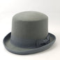 Top Hat - 100% Wool Felt, Grey, S/M to M/L