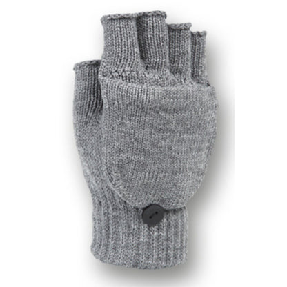Fingerless Knit Gloves With Flip - GL2009A, Popular Colour Assorted Package