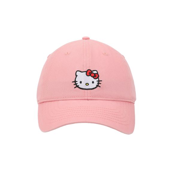 Hello Kitty - Embroidered Character Unstructured Baseball Cap, WQHKC