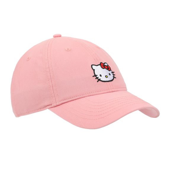 Hello Kitty - Embroidered Character Unstructured Baseball Cap, WQHKC