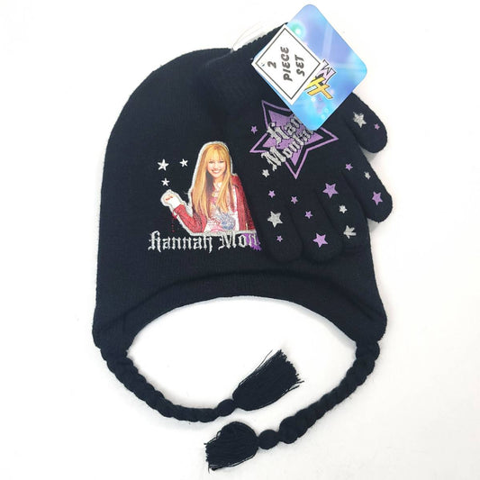 Youth - Hannah Montana Laplander, 2pcs set, Beanie Hat and Gloves set