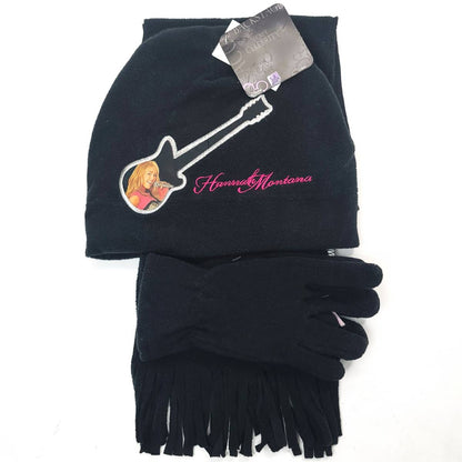 Youth - Hannah Montana 3 pieces set, Winter Beanie, Gloves and scarf