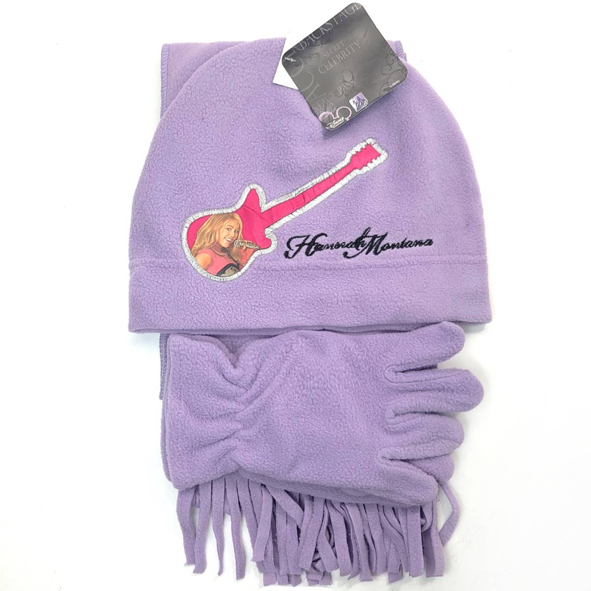 Youth - Hannah Montana 3 pieces set, Winter Beanie, Gloves and scarf