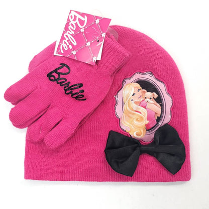 Youth - Barbie, 2pcs set, Winter Beanie & Gloves set