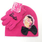 Youth - Barbie, 2pcs set, Winter Beanie & Gloves set, Multi-Coloured