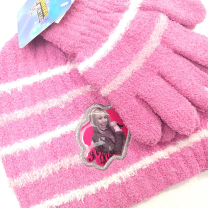 Youth - Hannah Montana, 2pcs set, Winter Beanie & Gloves set