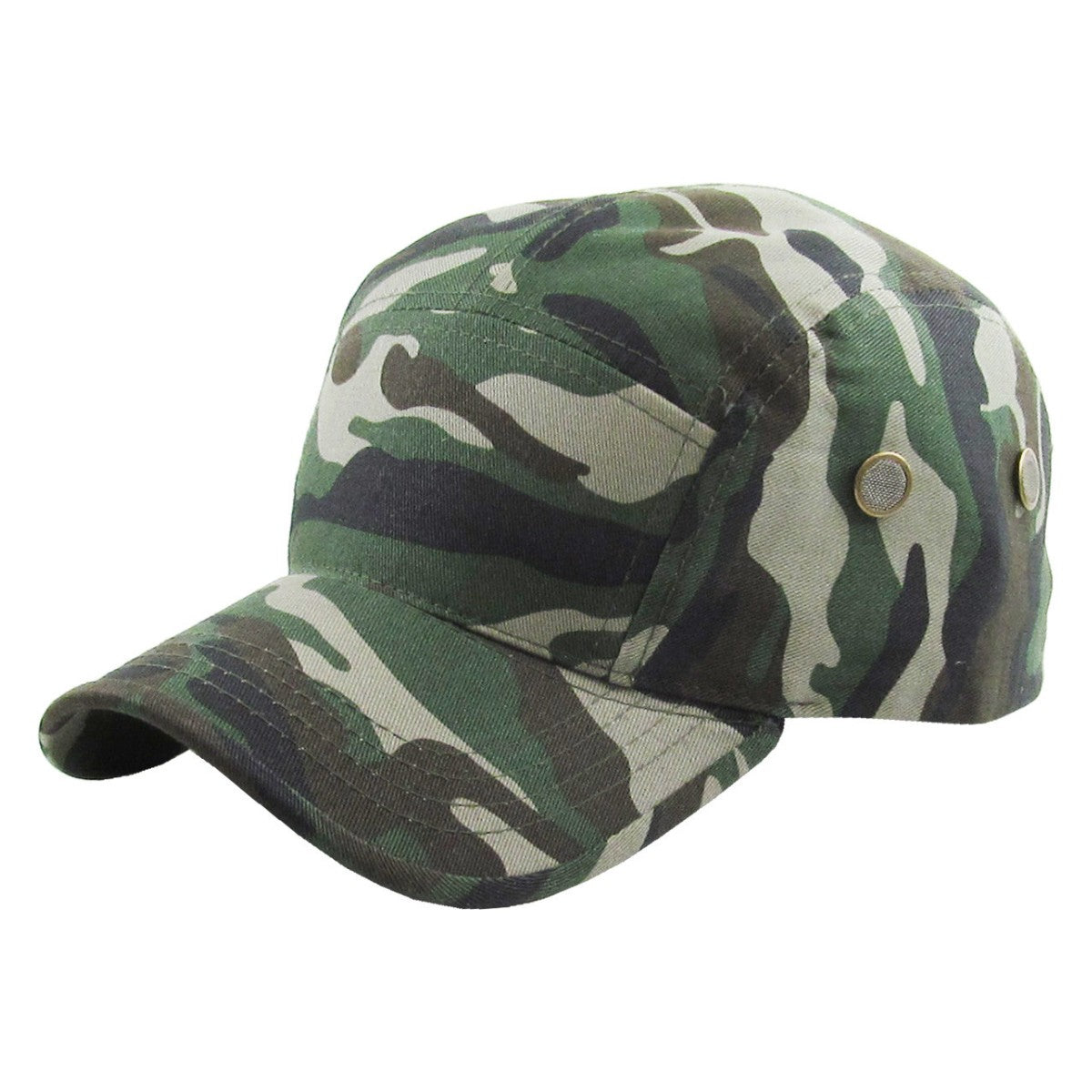 Military Cap - 5 Panel Military Twill, Multi-Coloured, One Size