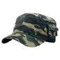 Military Cap - Vintage with Pocket, Multi-Coloured, Fitted