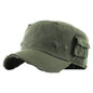 Military Cap - Vintage with Pocket, Multi-Coloured, Fitted