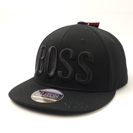 "BOSS" Logo Flat Bill Cap - Multi-Coloured, Adjustable