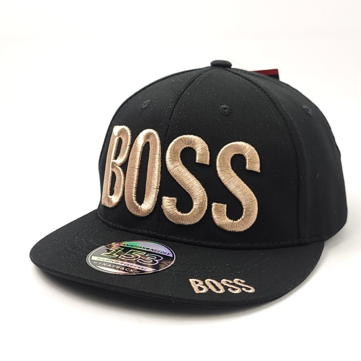 "BOSS" Logo Flat Bill Cap - Multi-Coloured, Adjustable