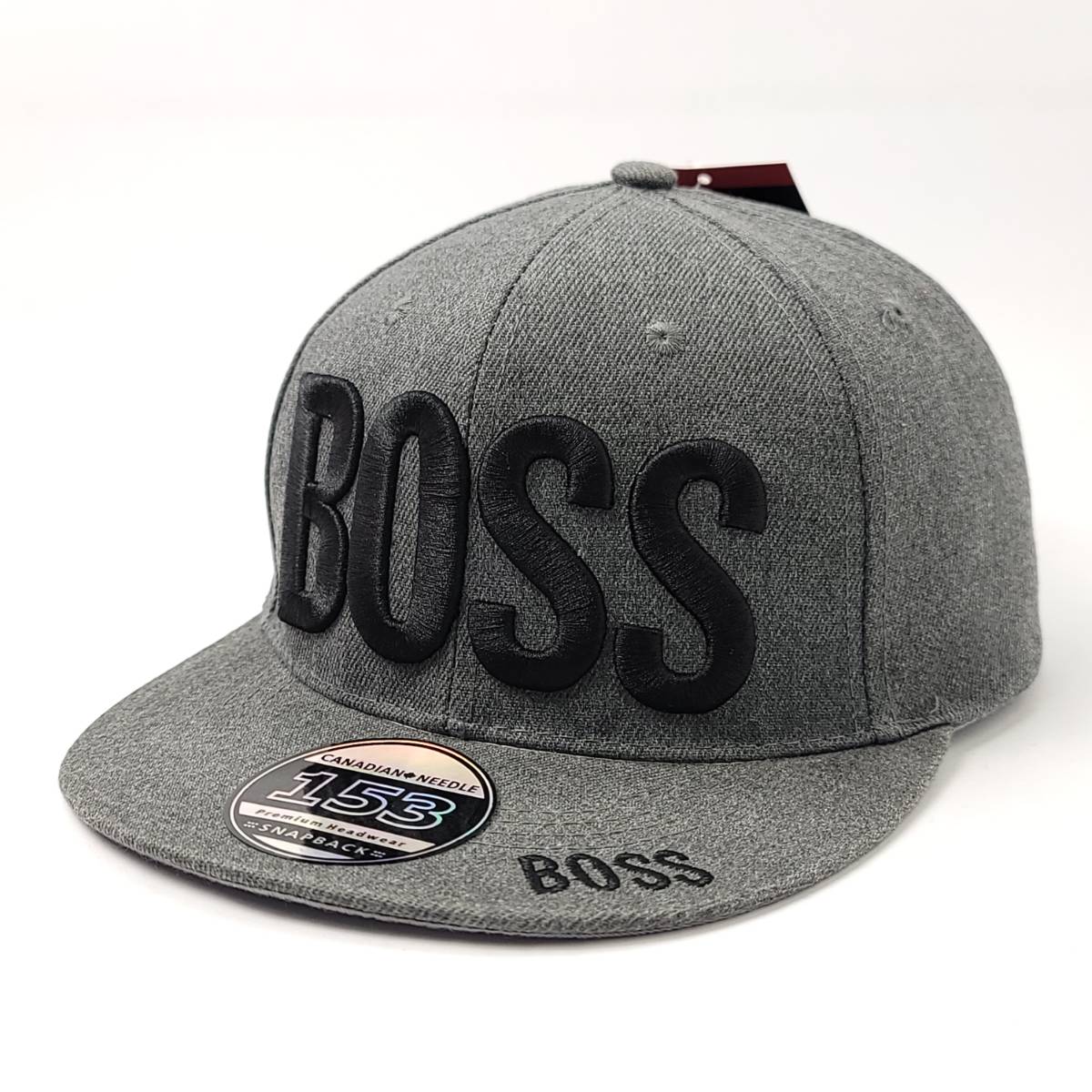 "BOSS" Logo Flat Bill Cap - Multi-Coloured, Adjustable