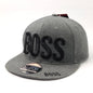 "BOSS" Logo Flat Bill Cap - Multi-Coloured, Adjustable