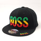 "BOSS" Logo Flat Bill Cap - Multi-Coloured, Adjustable