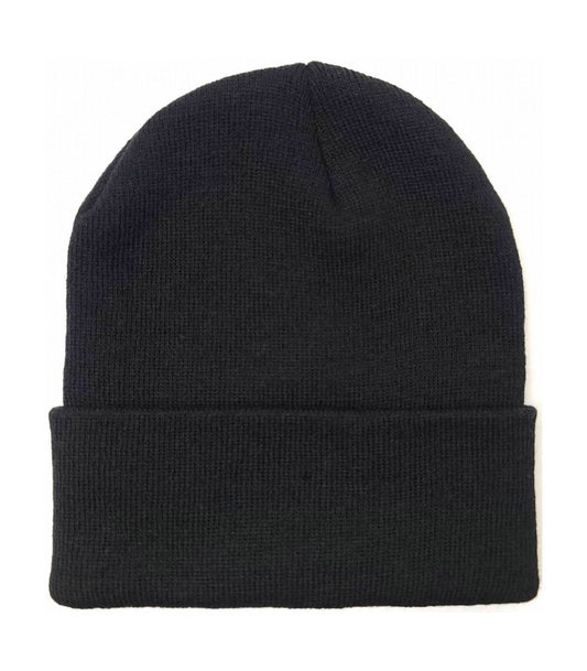 Youth- Plain Toque - Black, Dozen Package [$24.00/dz]