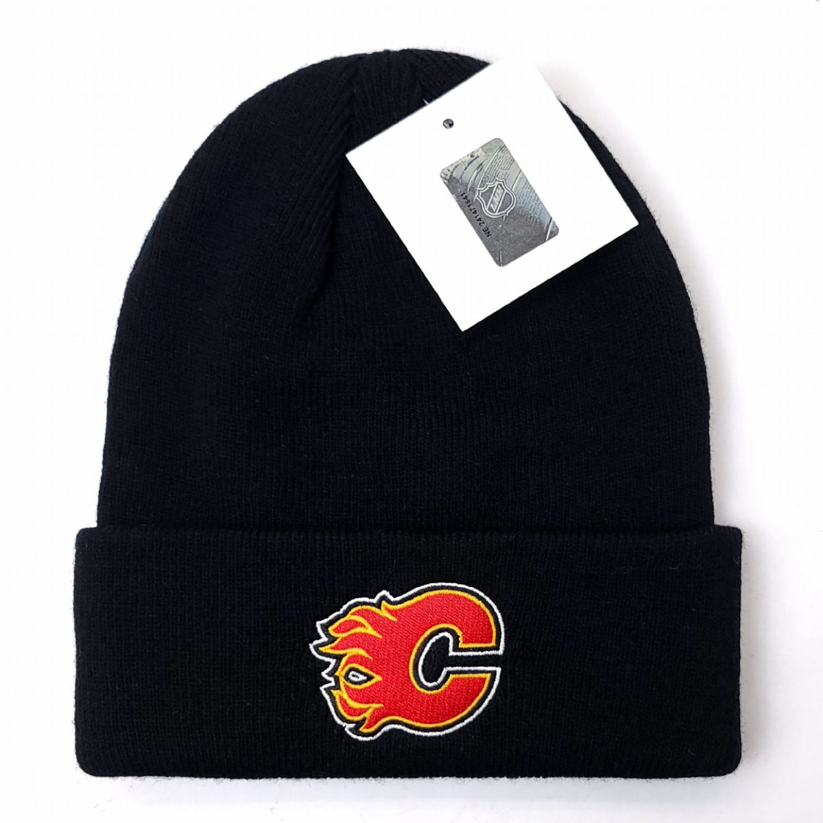 Calgary Flames Knit Toque - BS, Cuff, Black