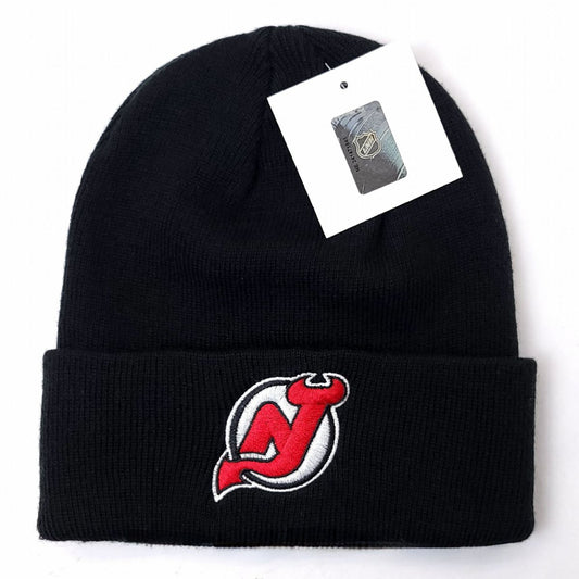 New Jersey Devils Knit Toque - BS, Cuff, Black