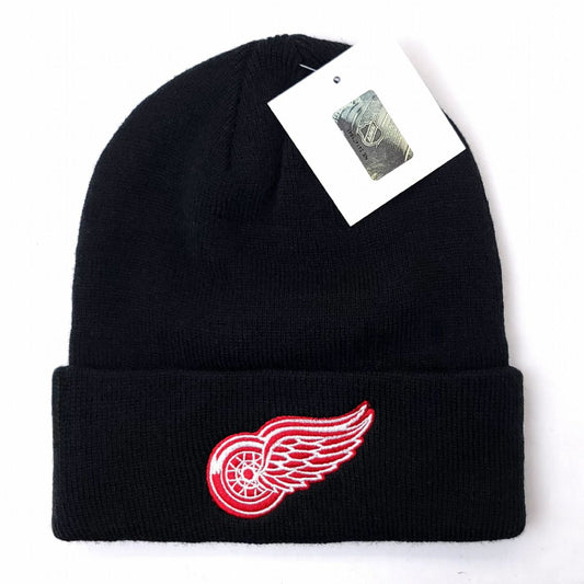 Detroit Red Wings Knit Toque - BS, Cuff, Black