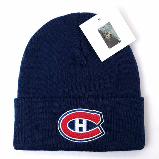 Montreal Canadiens Knit Toque - BS, Cuff, Navy