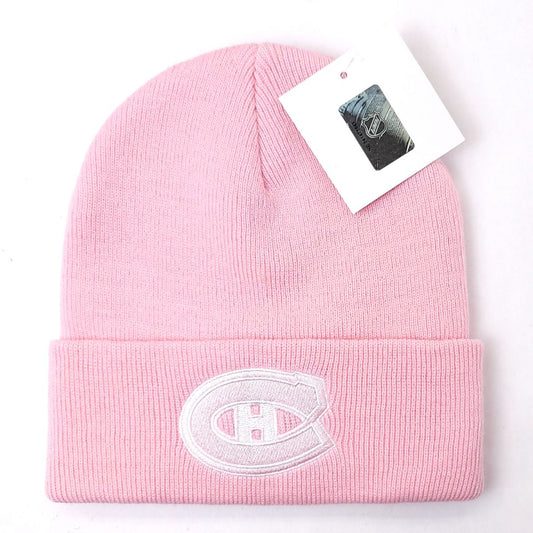 Montreal Canadiens Knit Toque - BS, Cuff, Pink