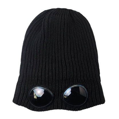 Goggles Knitted Toque - Black