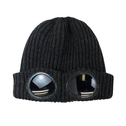 Goggles Knitted Toque- Charcoal Grey