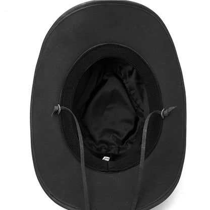 Leather Cowboy Hat, Black