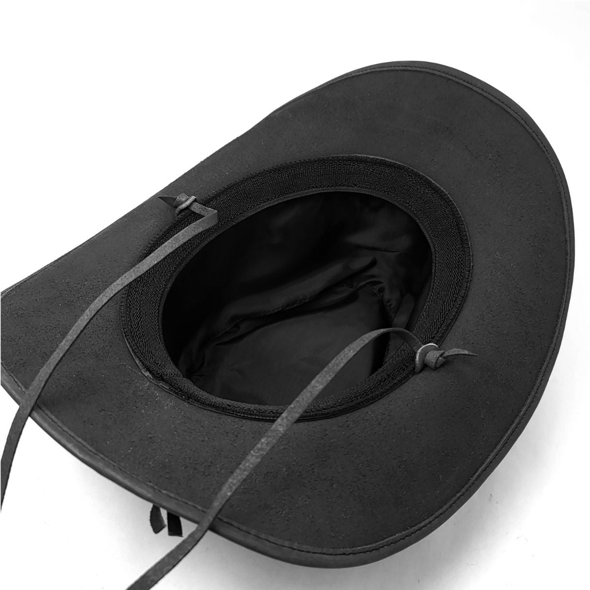 Leather Cowboy Hat, Black