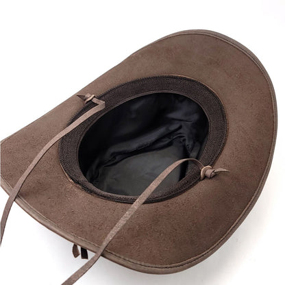 Leather Cowboy Hat, Brown
