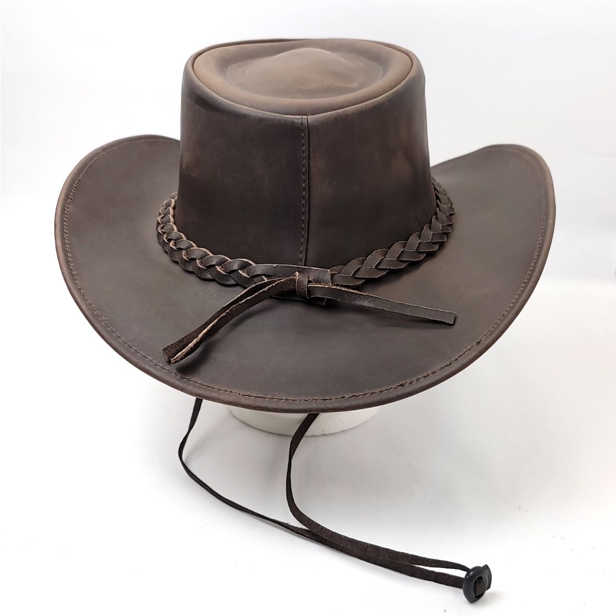 Leather Cowboy Hat, Brown