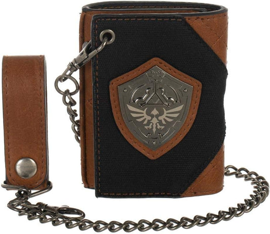 The Legend of Zelda Hylian Shield Trifold Chain Wallet