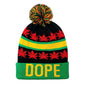 Leaves Pom Knit Toque - SWAG, HYPE, HUSH, DOPE Wordmark